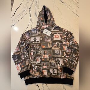 Jordan Black and Red Graphic Hoodie